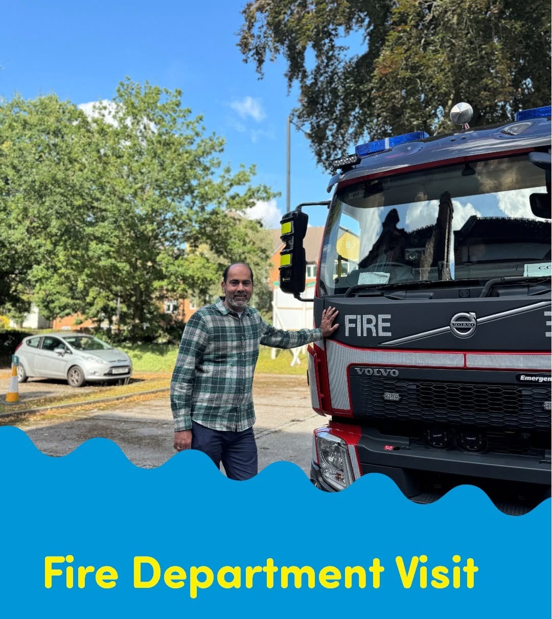 An Exciting Visit from Our Local Firefighters at Banana Moon Moseley